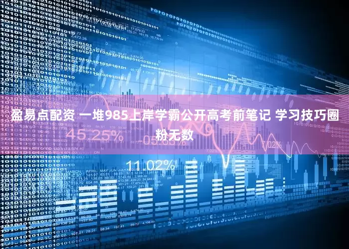 盈易点配资 一堆985上岸学霸公开高考前笔记 学习技巧圈粉无数